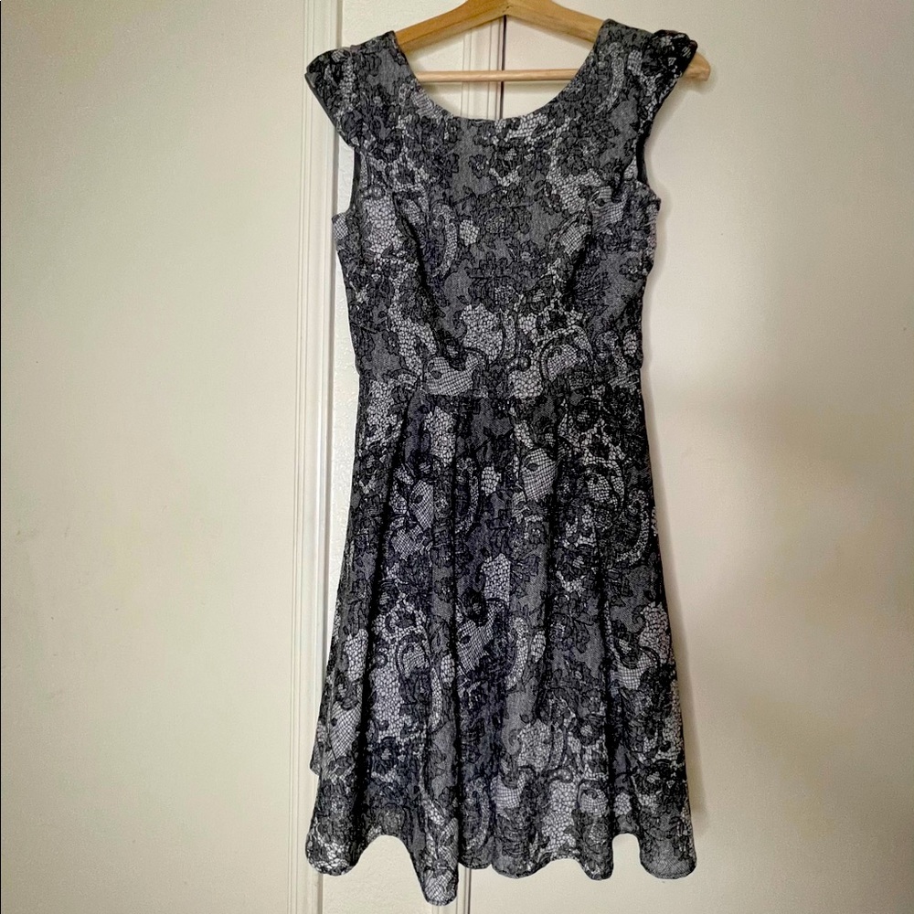 Betsey Johnson Grey Lace Dress
